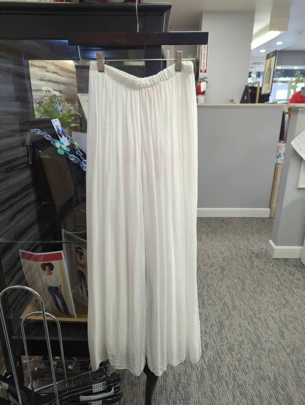 NEW SCANDAL ITALY women's charolette long pants in white